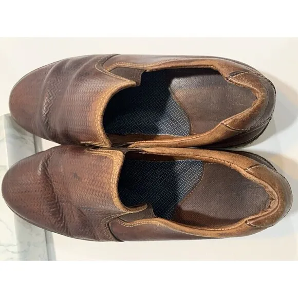 Johnston &amp; Murphy Men McGuffey Leather Slip On Shoes Size 9.5M 10976 Brown