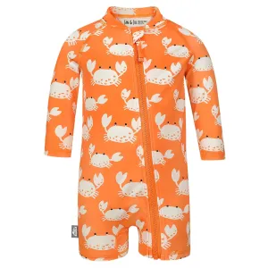 Kids One Piece UV Sun Suit - Crabby Crab