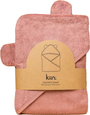 KIIN BABY HOODED TOWEL HEATHER