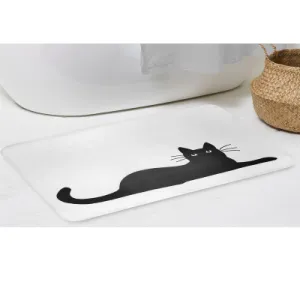Kitty Memory Foam Bath Mat