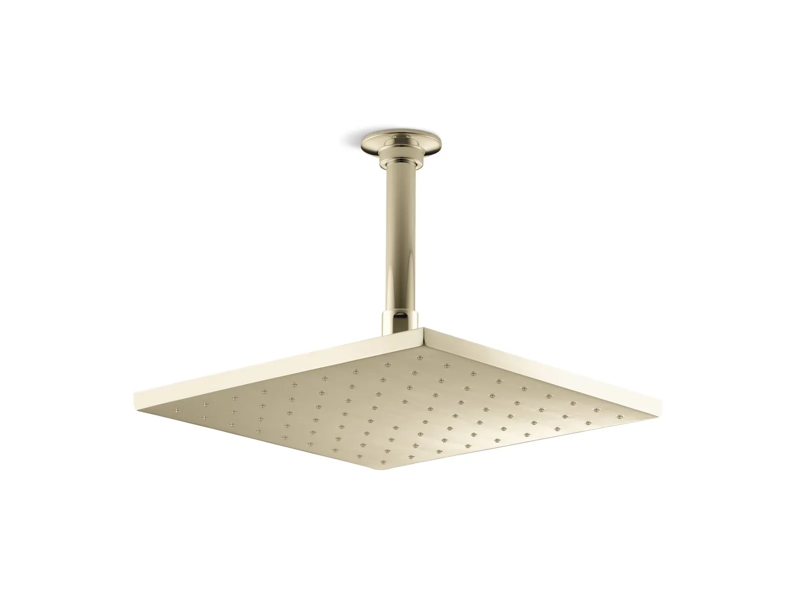 KOHLER K-13696-G Contemporary 10" square single-function rainhead, 1.75 gpm