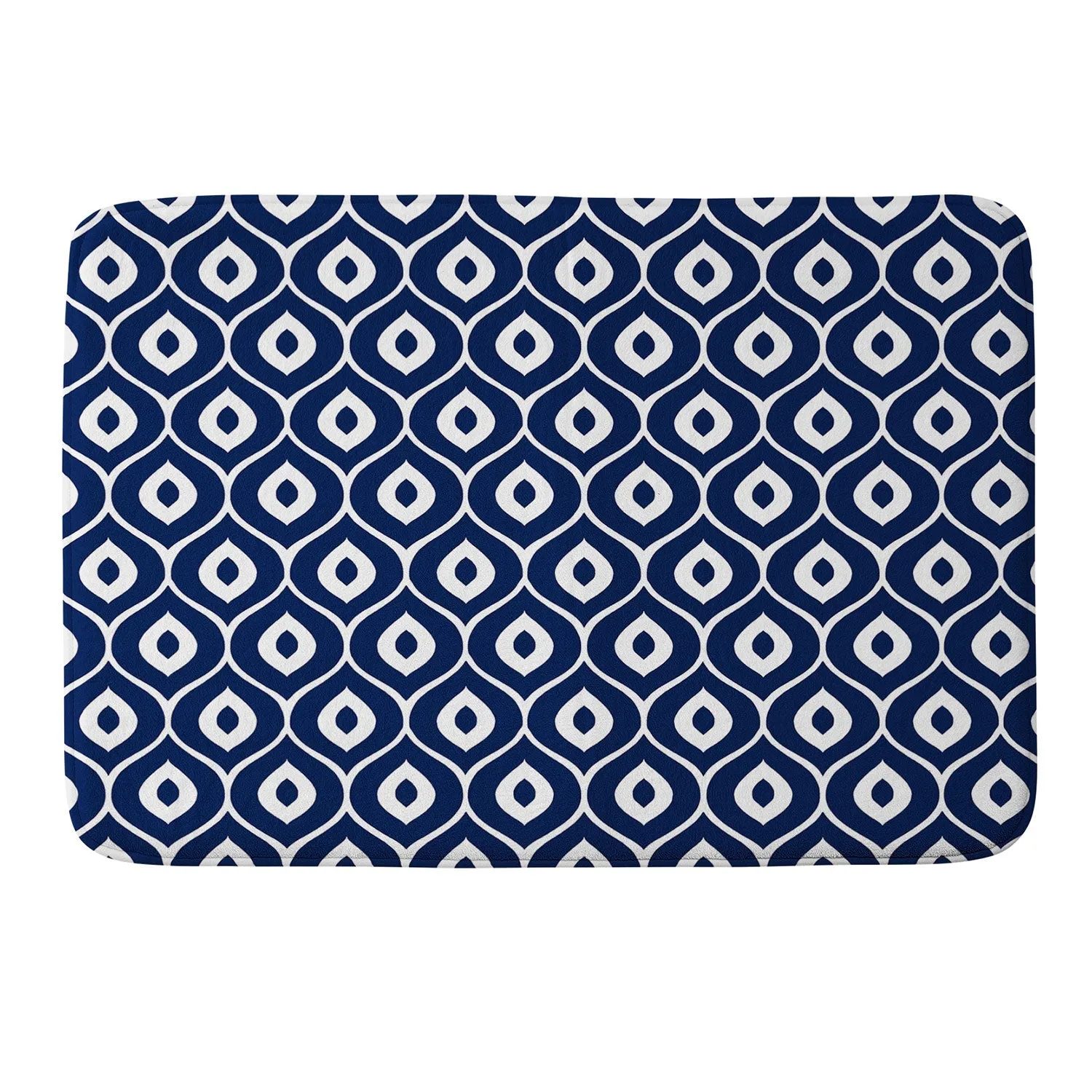 LEELA NAVY MEMORY FOAM BATH MAT