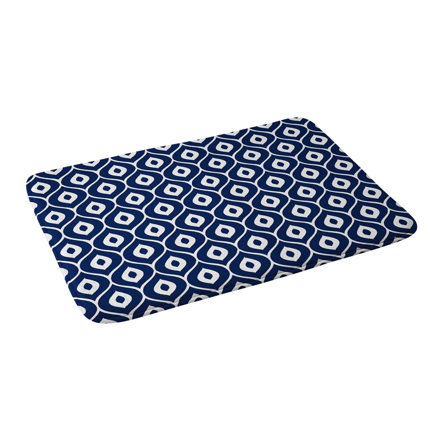 LEELA NAVY MEMORY FOAM BATH MAT