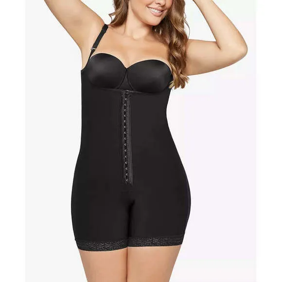 Leonisa Womens Firm Compression BoyShorts Body Shaper with Butt Lifter - Beige