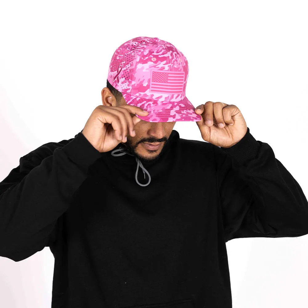 Limited Edition Performance Snapback | Pink Battle | Geo-Camo | Bright Pink PreOrder