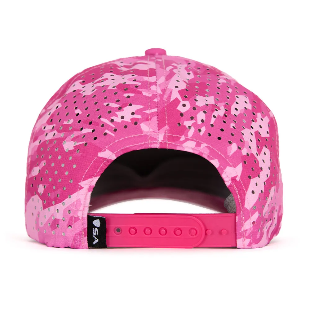 Limited Edition Performance Snapback | Pink Battle | Geo-Camo | Bright Pink PreOrder
