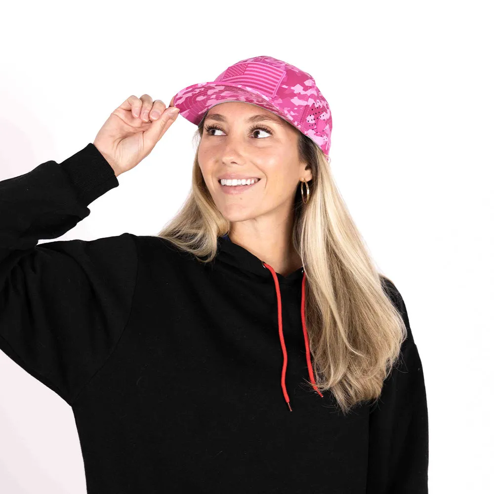 Limited Edition Performance Snapback | Pink Battle | Geo-Camo | Bright Pink PreOrder