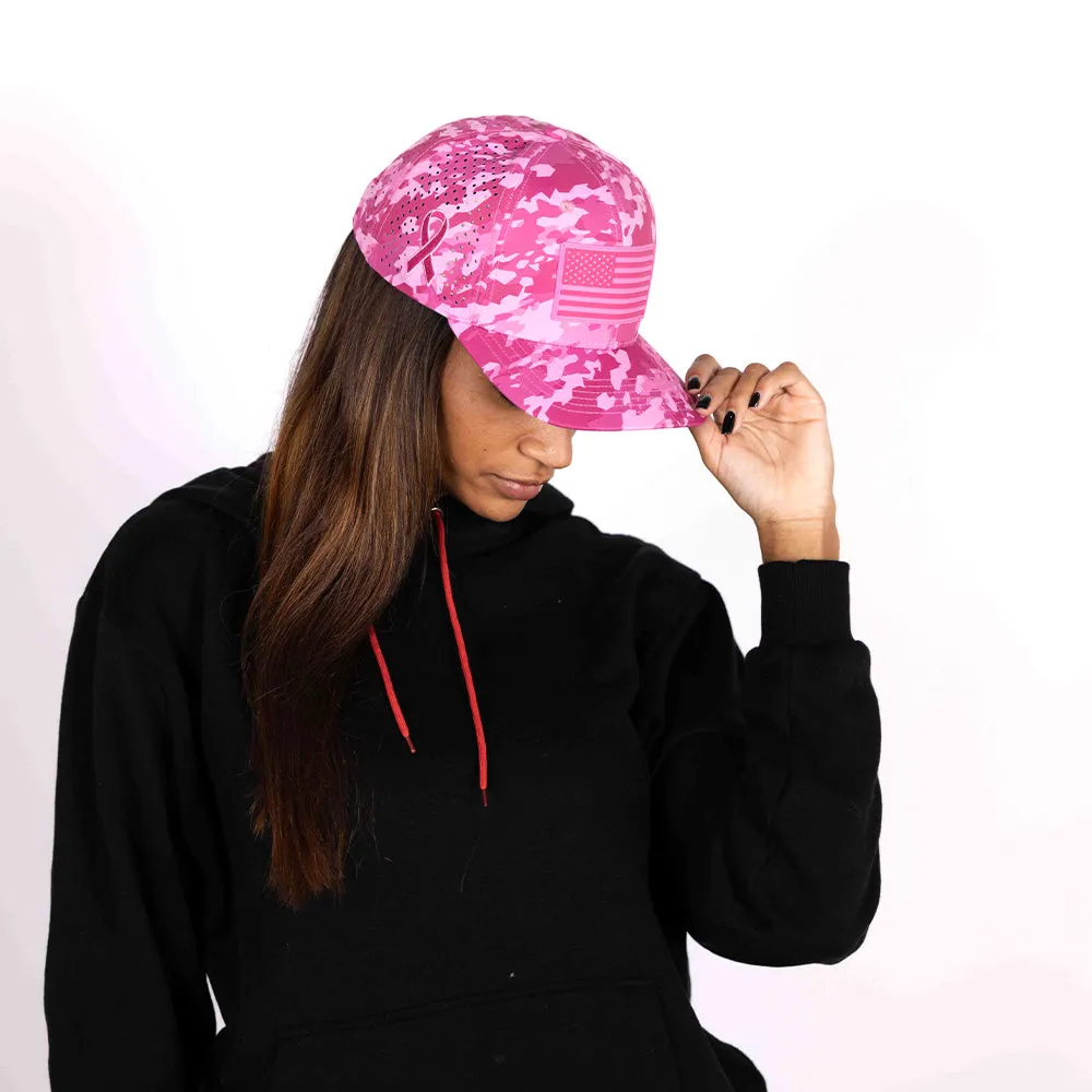 Limited Edition Performance Snapback | Pink Battle | Geo-Camo | Bright Pink PreOrder