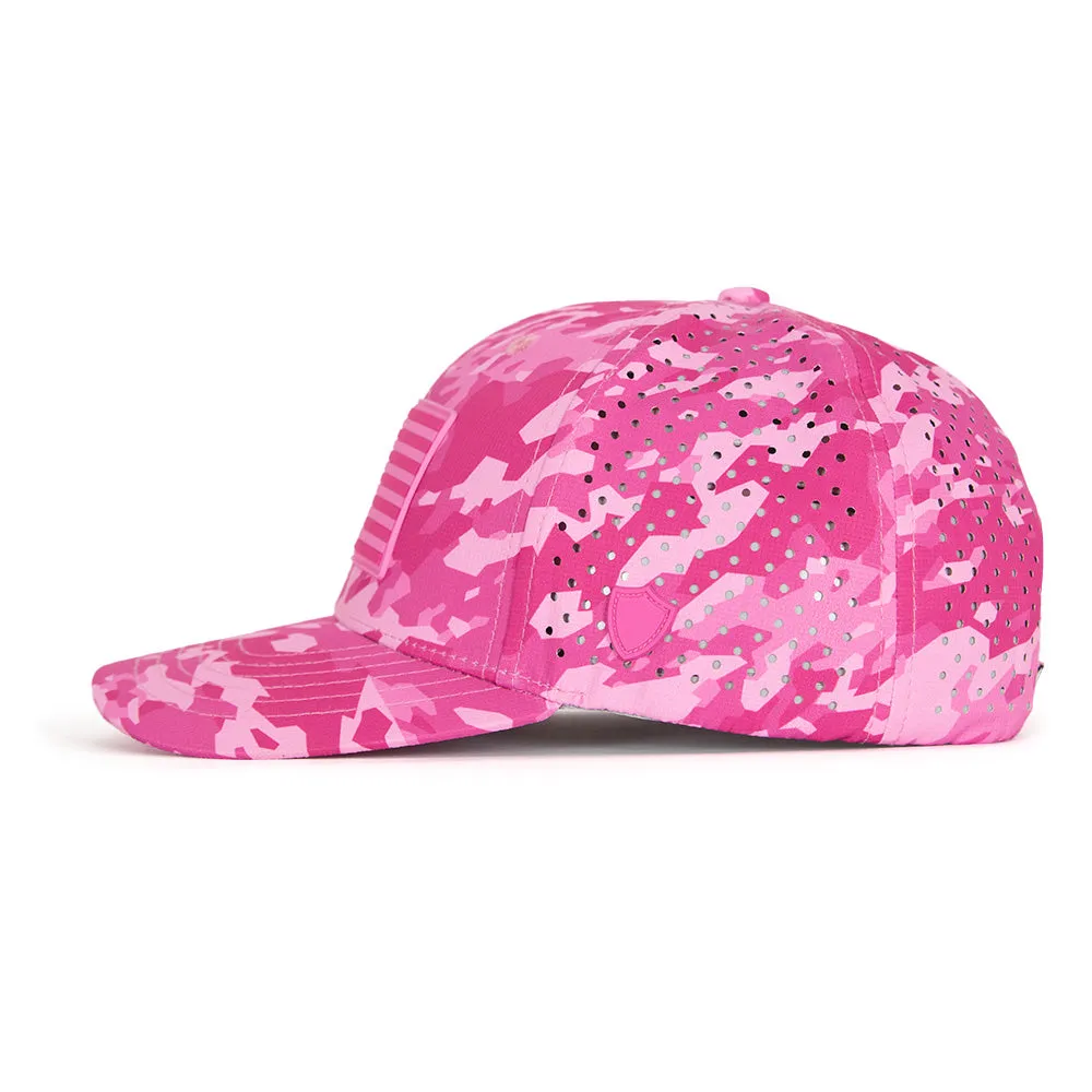 Limited Edition Performance Snapback | Pink Battle | Geo-Camo | Bright Pink PreOrder