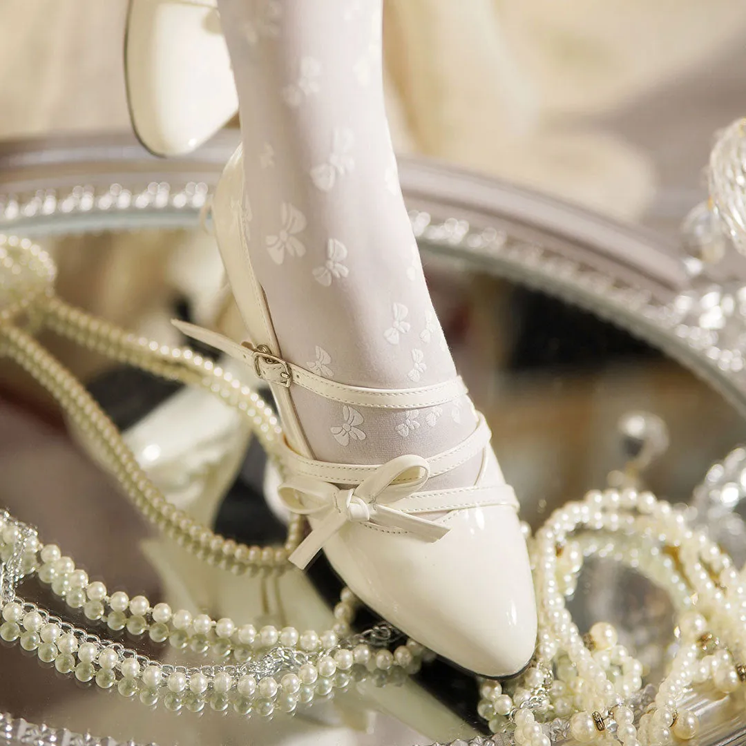Lolita Bow Heels Shoes