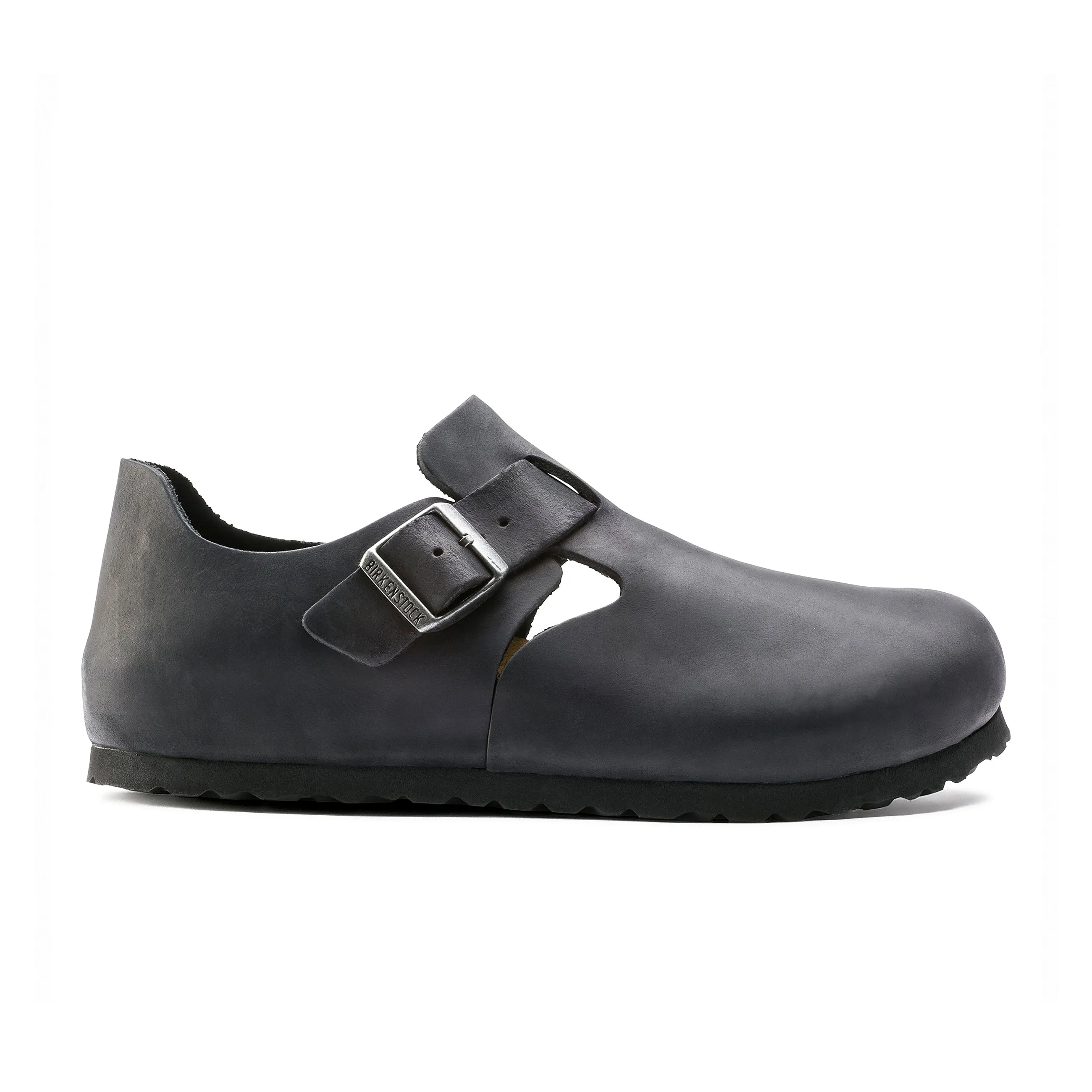 London Black Oiled Leather
