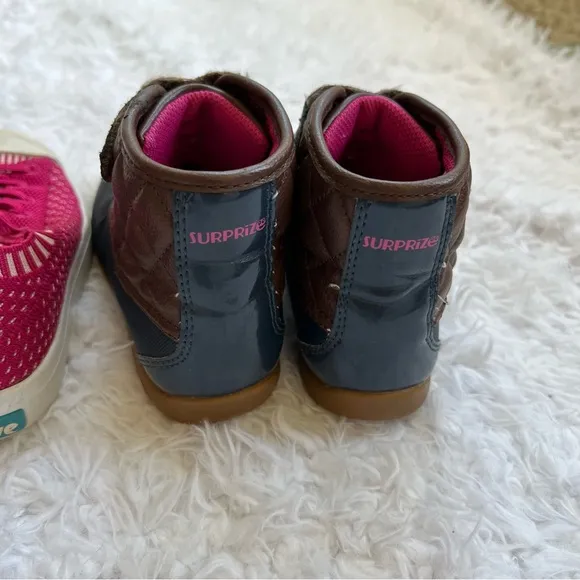 Lot of 3 Toddler Shoes Native Nike Surprize Sneakers Boots Pink Blue Size 10