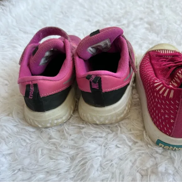 Lot of 3 Toddler Shoes Native Nike Surprize Sneakers Boots Pink Blue Size 10