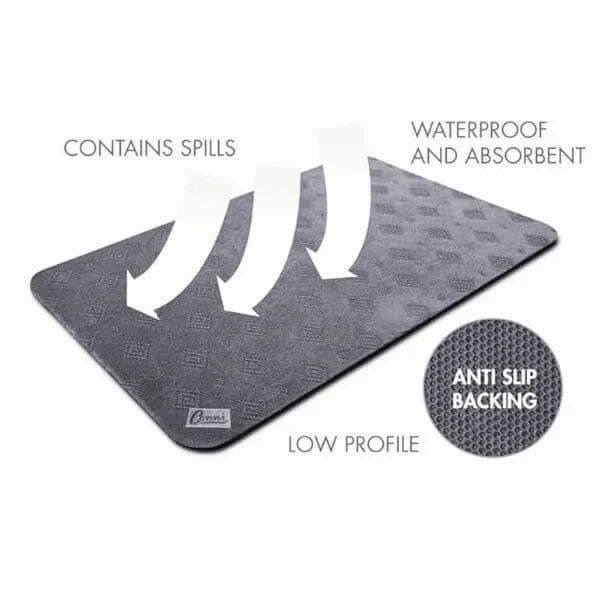 Low Profile Absorbent Non-Slip Floor Mat 60 x 90cm