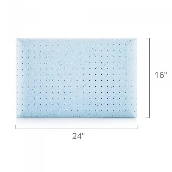 Malouf Weekender Gel Memory Foam Pillow   Reversible Cooling Cover