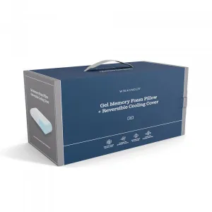 Malouf Weekender Gel Memory Foam Pillow   Reversible Cooling Cover