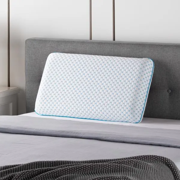 Malouf Weekender Gel Memory Foam Pillow   Reversible Cooling Cover