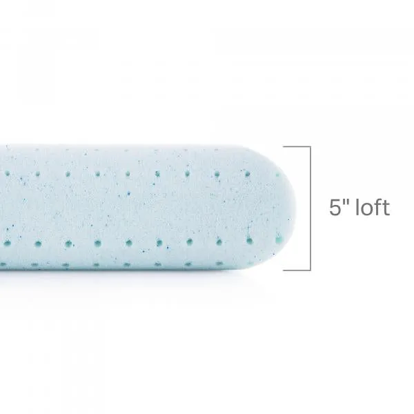 Malouf Weekender Gel Memory Foam Pillow   Reversible Cooling Cover