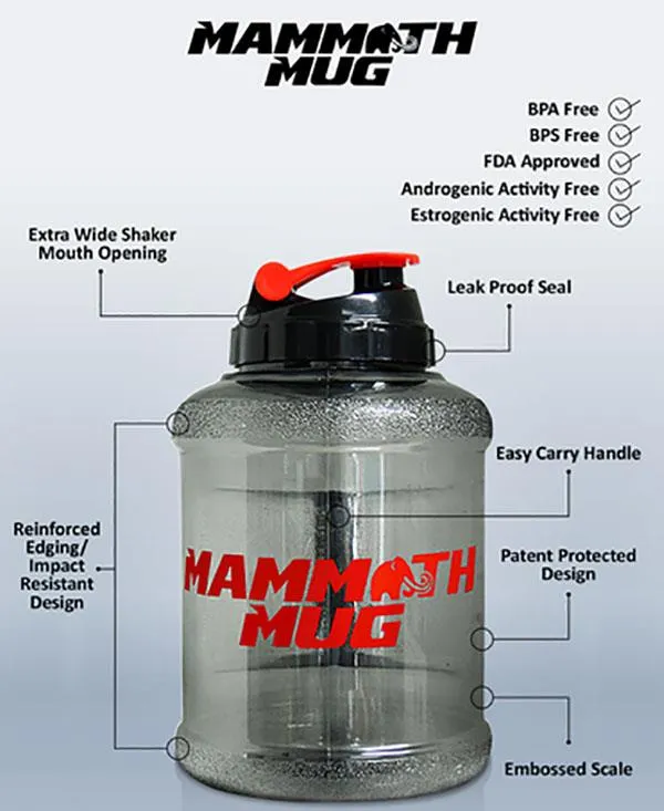 Mammoth Mug Solid White, 2.5L