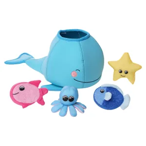 manhattan toy whale floating fill n spill bath toy