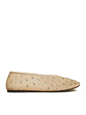 Marcy Crystal Mesh Flat Shoes
