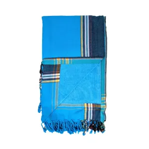 Medium Blue Kenyan Beach Towel