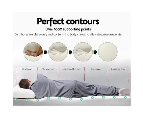 Memory Foam Mattress Topper w/Cover 8cm