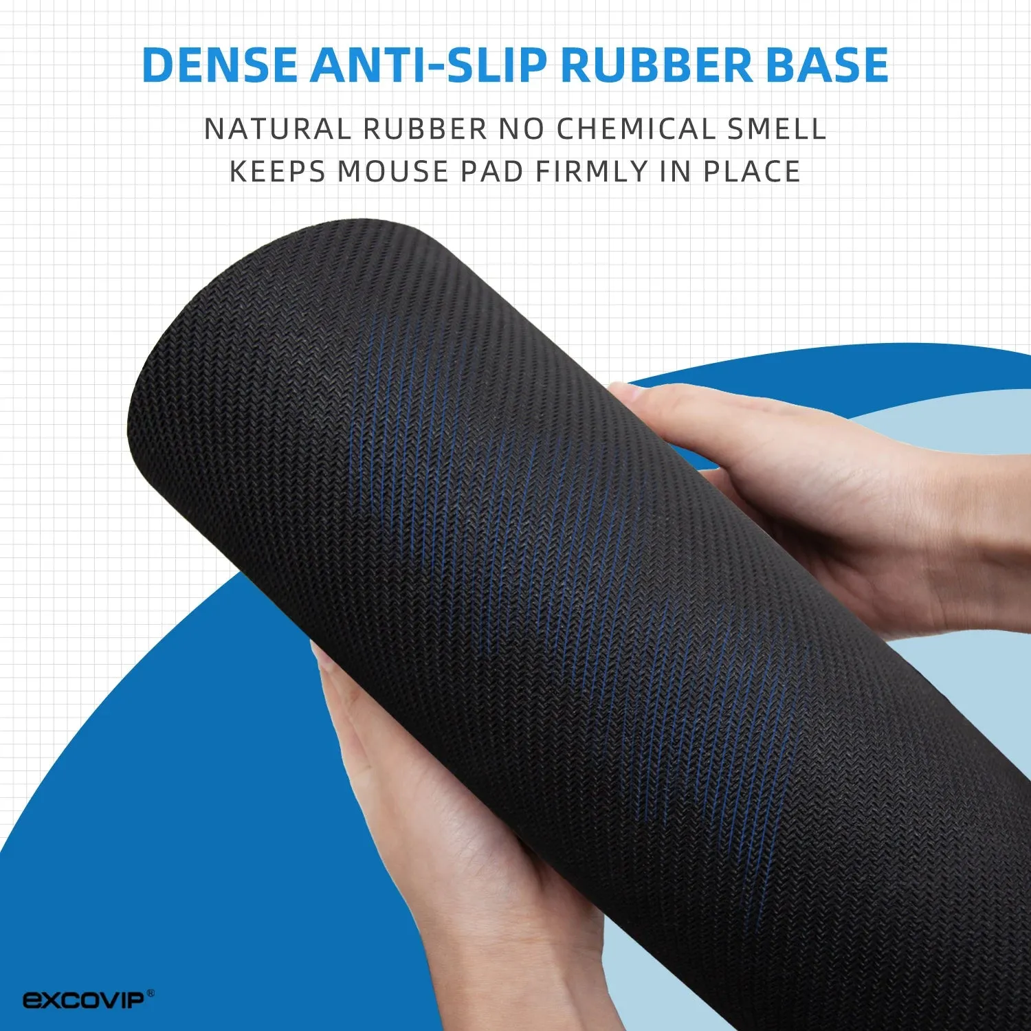 Memory Foam Mouse Pad with Ergonomic Wrist Support