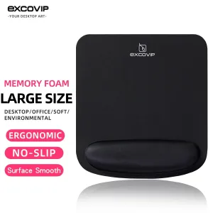 Memory Foam Mouse Pad with Ergonomic Wrist Support