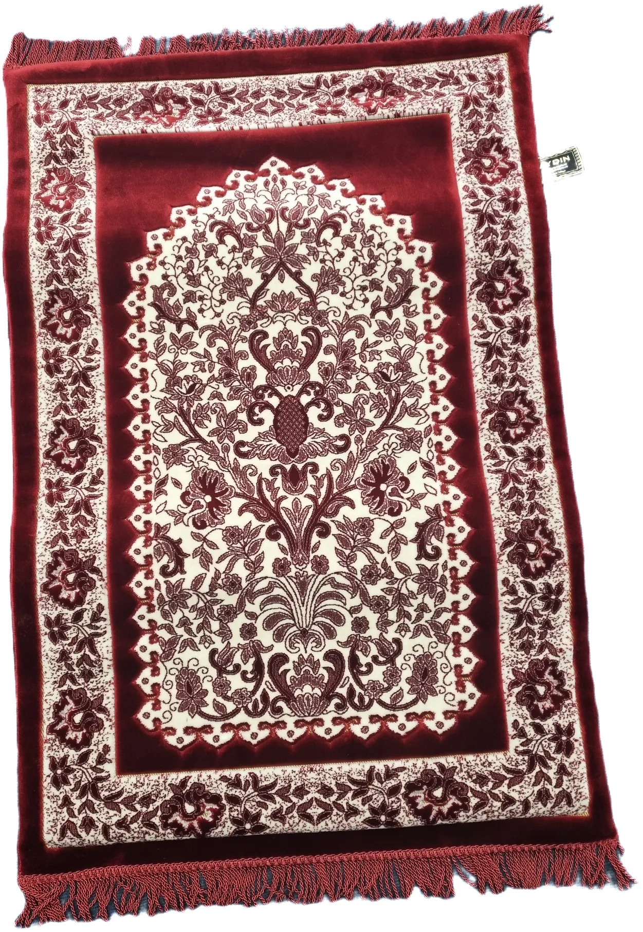 Memory Foam Padded Prayer Mat - Red