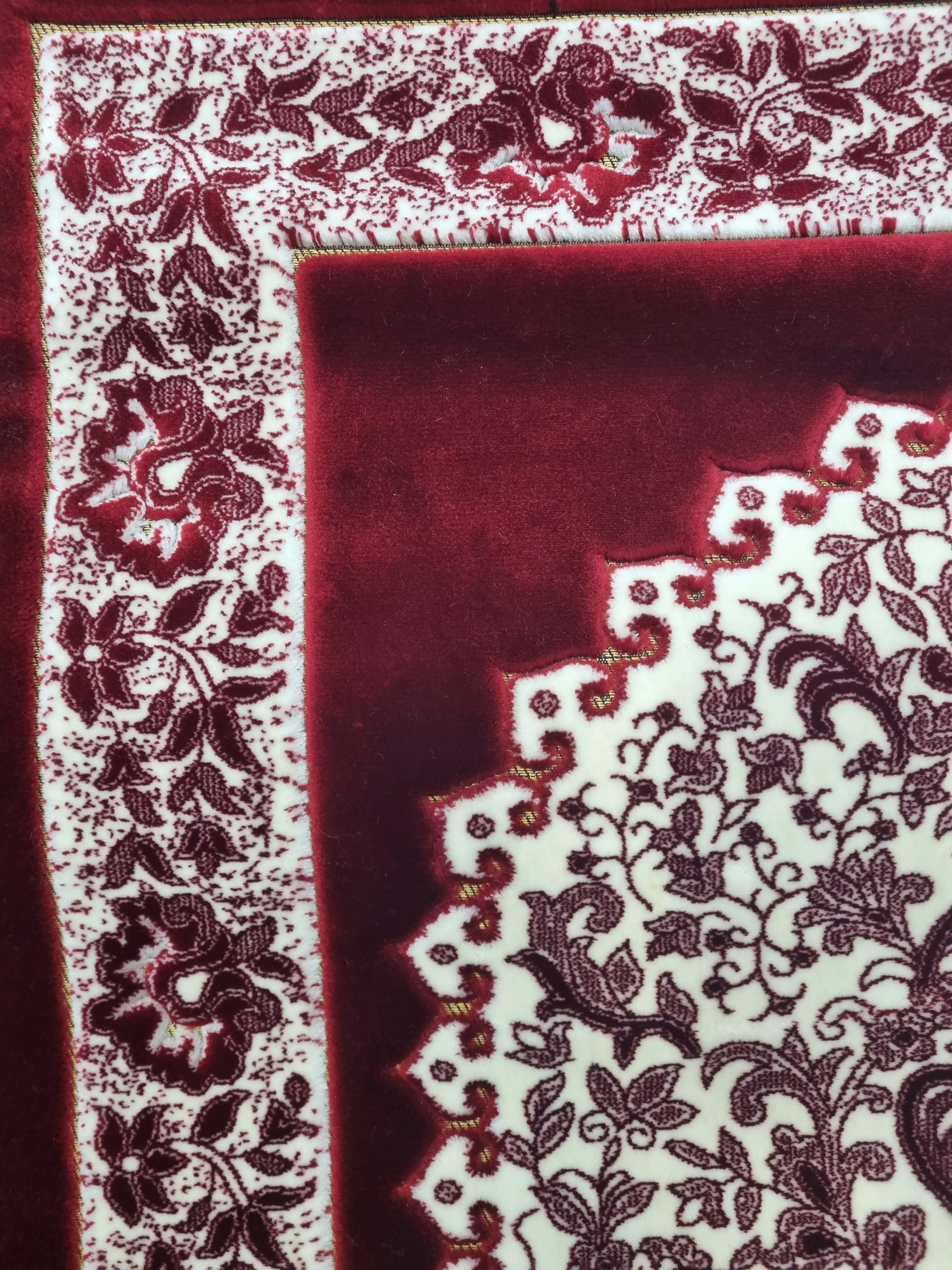 Memory Foam Padded Prayer Mat - Red