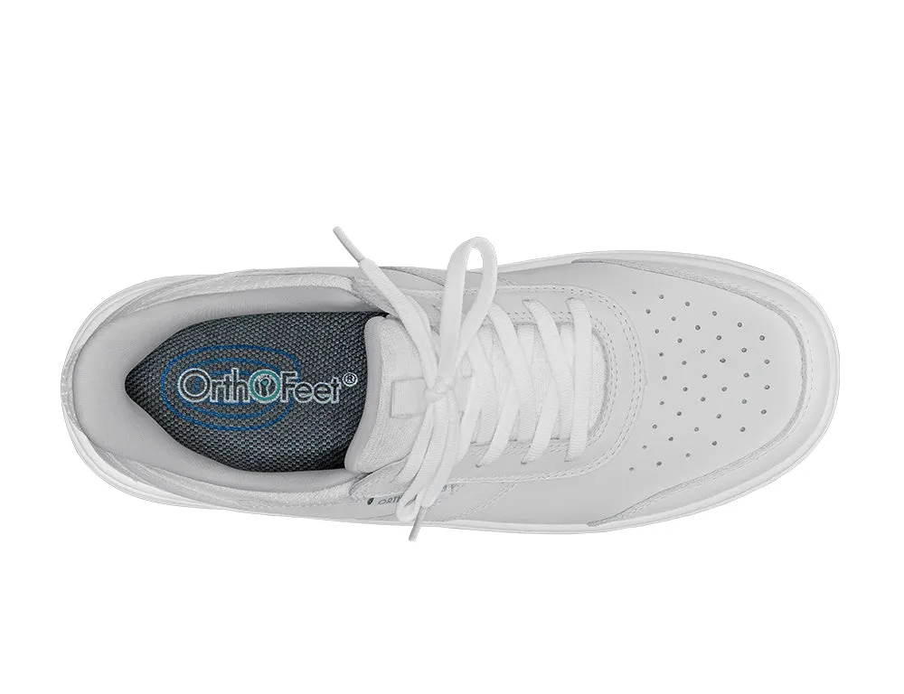 Mens Hands-Free Pierre White Shoes