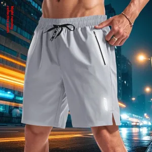Men's Shorts Micro Elastic Loose Luminous Quick-dry Casual Shorts