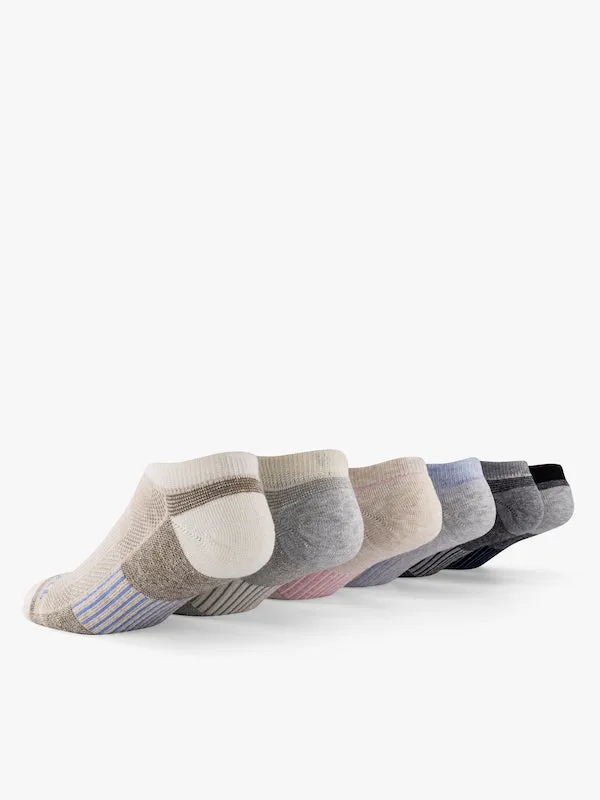 Merrell Unisex Recycled Cushion Low Cut Socks S/M 6 Pack