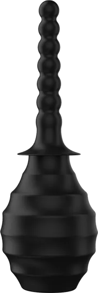 Mr Play Anal Douche Ribbed Black