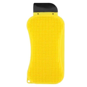 Multi Purpose Antibacterial Silicone Mini Dish Washing Sponge (Yellow)
