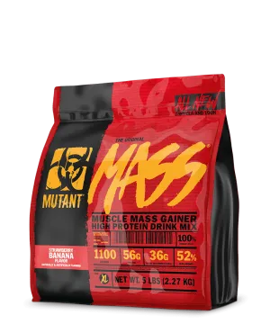 Mutant MASS High Protein Drink Mix - Strawberry Banana (5 lbs)