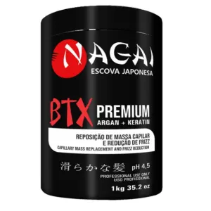 Nagai Deep Hair Mask Premium Mass Replacement Frizz Reduction 1Kg - Fio Perfeitto