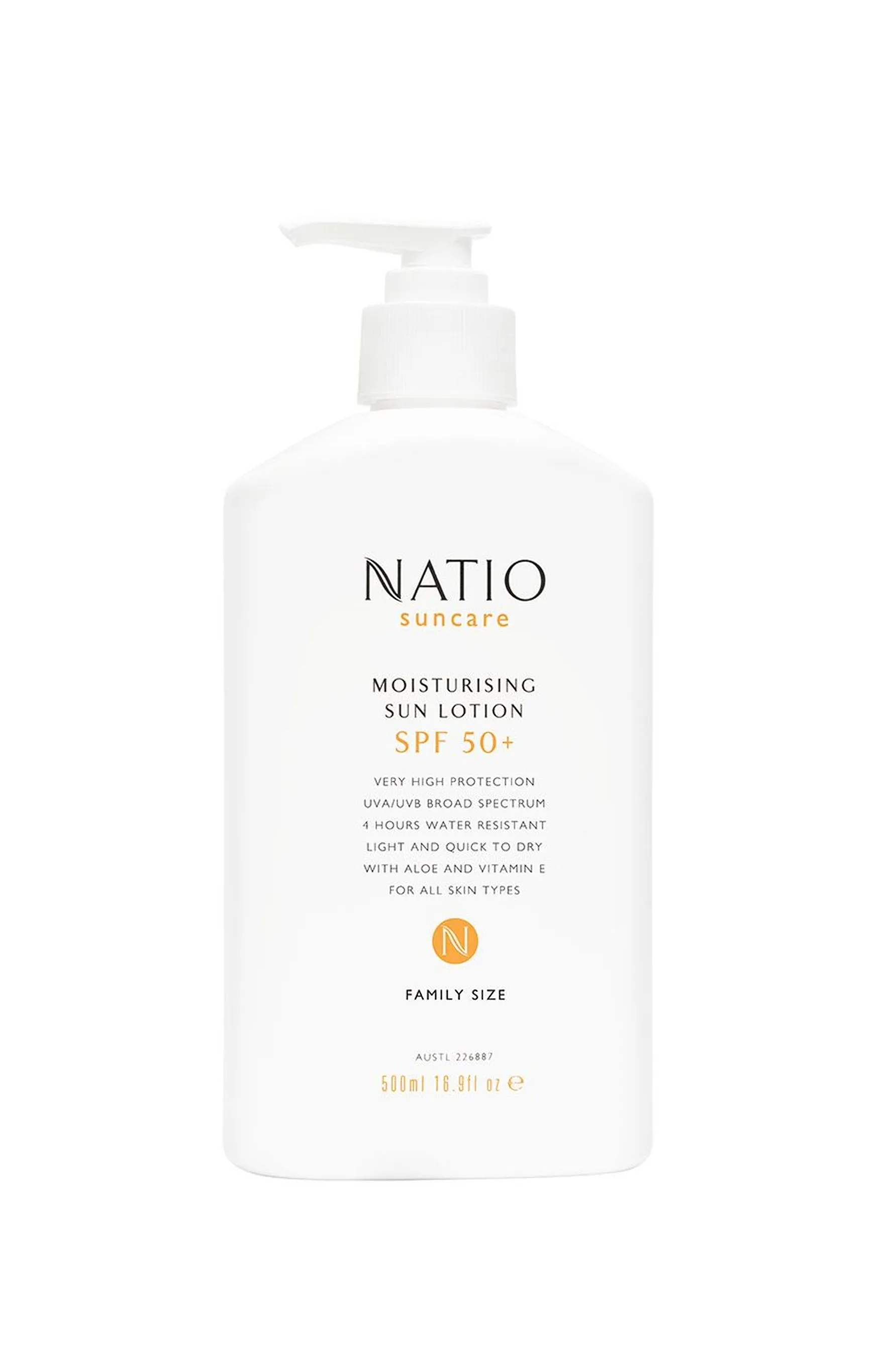NATIO Moist Sun Lotion SPF50 500ml