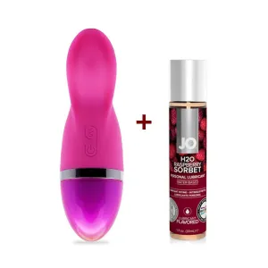 NeoJoy Ladyfinger Vibrator - Pink  Raspberry System JO lube