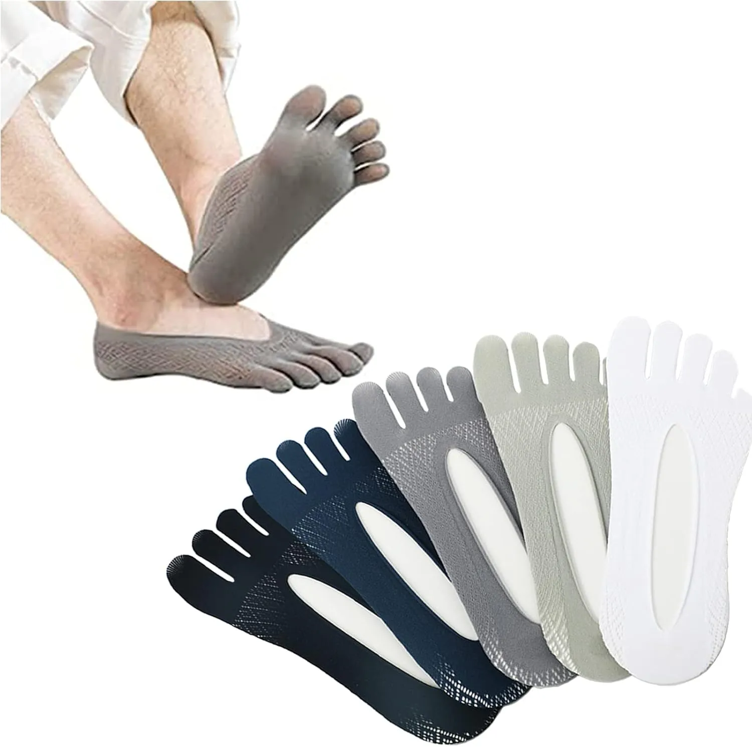 NEOXOL Ortho Toe Compression No Show Socks