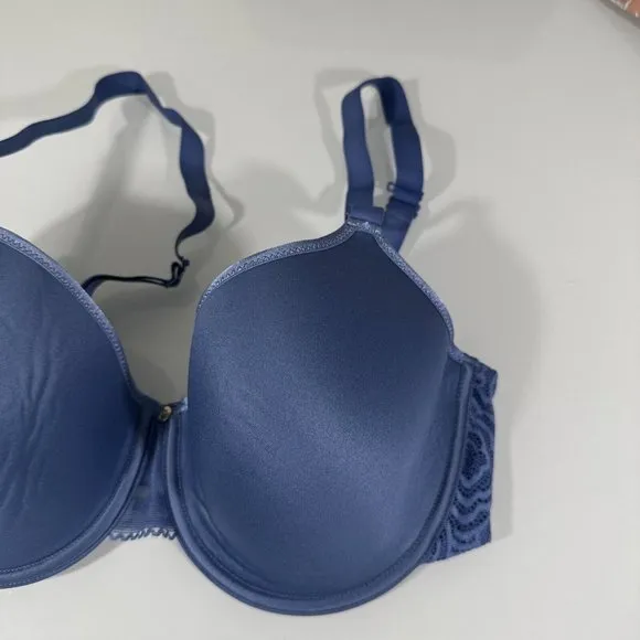 NEW $78 Chantelle [ 32DDD‎ ] C Jolie Comfort Convertible T-Shirt Bra Blue
