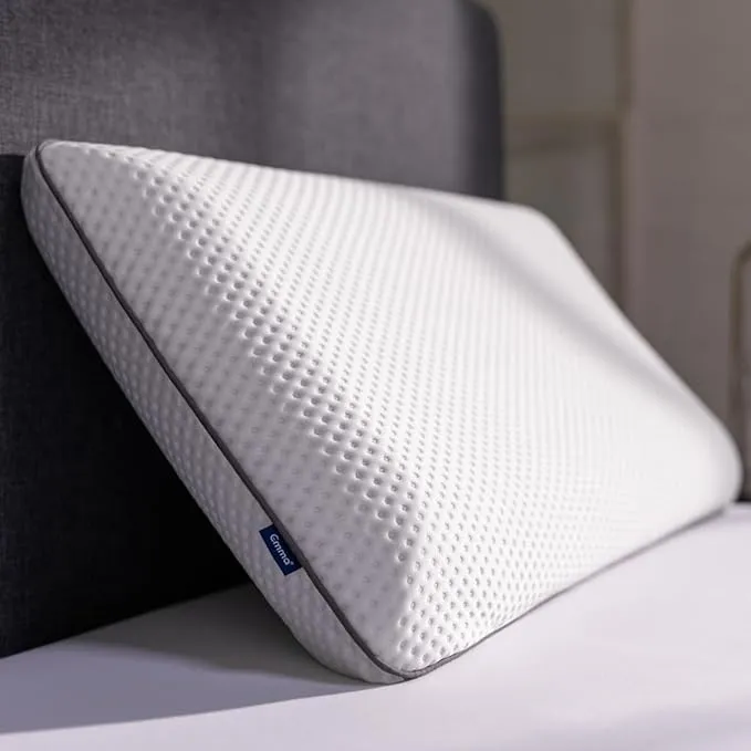 New EMMA Memory Foam Pillow | Queen Size 16" x 28" | Breathable Bed Pillow with Head and Neck Support | Adjustable & Customizable with 3 Layers | Removable and Washable Cover Retails $99 
