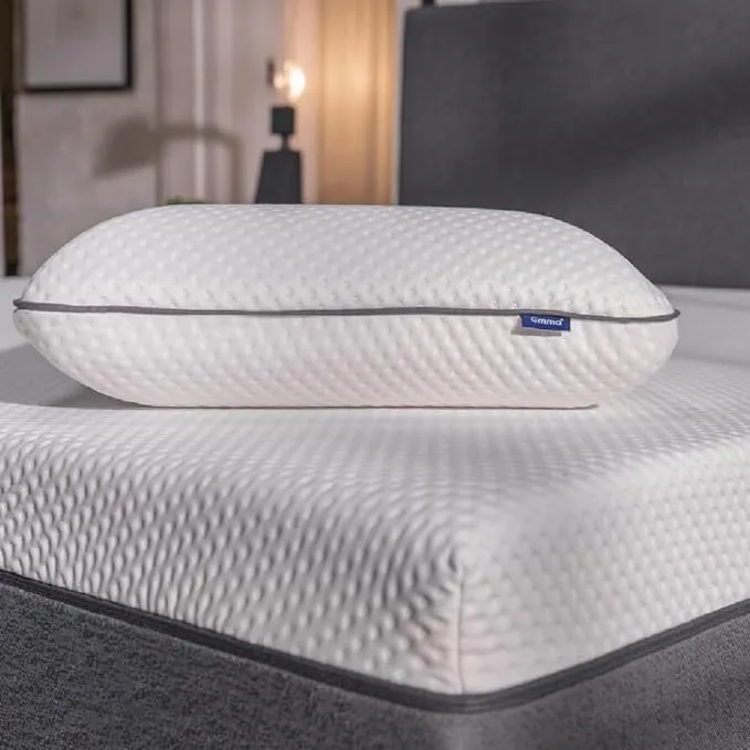 New EMMA Memory Foam Pillow | Queen Size 16" x 28" | Breathable Bed Pillow with Head and Neck Support | Adjustable & Customizable with 3 Layers | Removable and Washable Cover Retails $99 