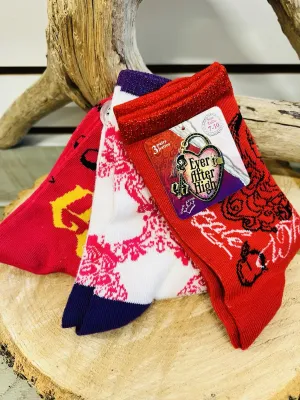 NEW Ever After High Socks - 3 Pairs - Size 7-10