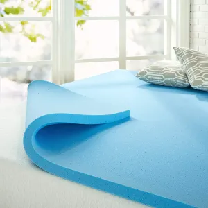 New Zinus OLB-MGT-150Q 1.5 Inch Gel Memory Foam Mattress Topper, Queen! Comes compressed rolled in box for easy transport! Retails $105 