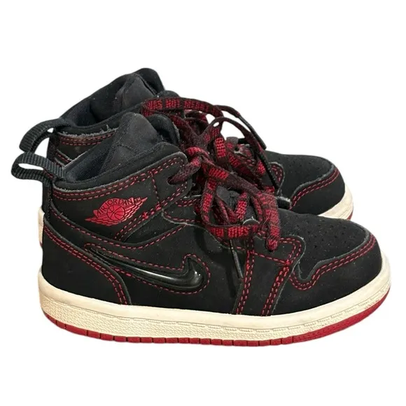 Nike Air Jordan 1 Mid Fearless Infant Toddler Lace Up Shoes Size 6