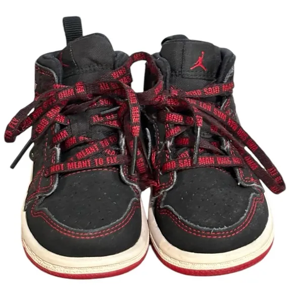 Nike Air Jordan 1 Mid Fearless Infant Toddler Lace Up Shoes Size 6