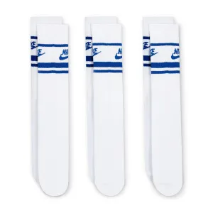 Nike - Everyday Essential Socks White/Blue 3 Pack