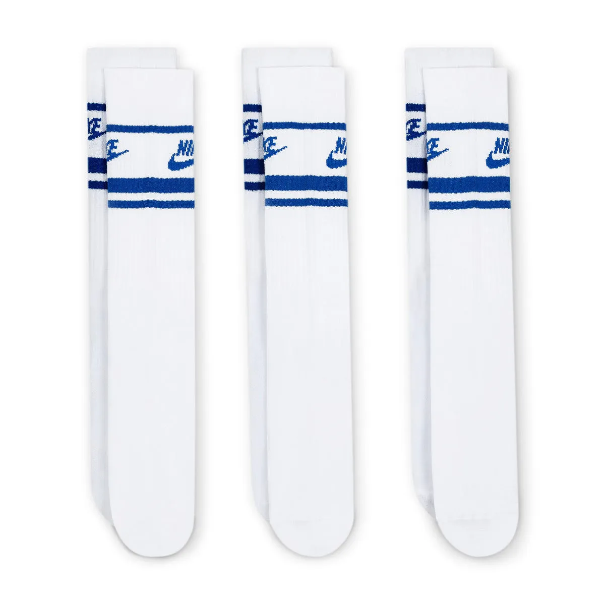 Nike - Everyday Essential Socks White/Blue 3 Pack